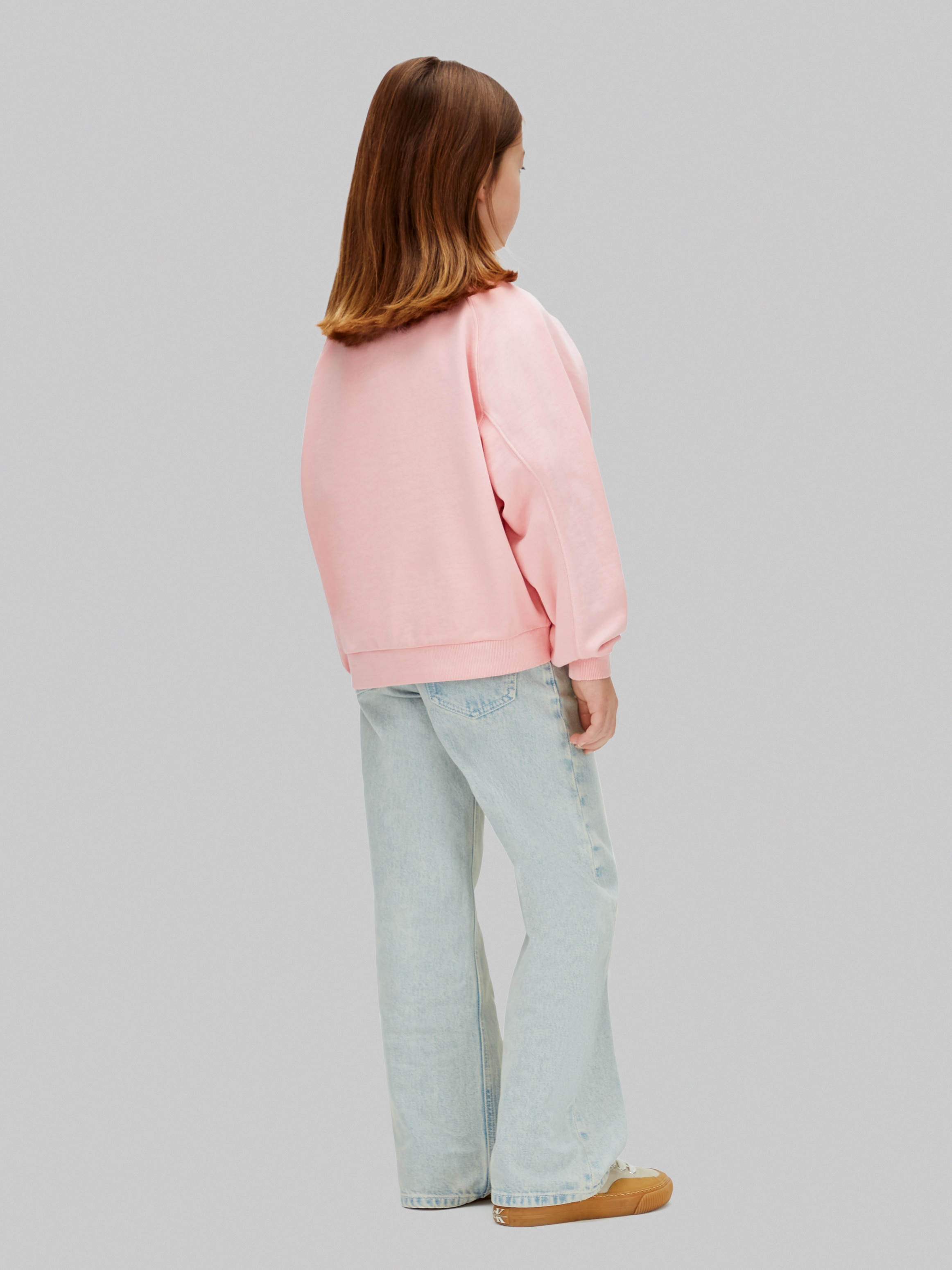 Sweatshirt com Decote Redondo Calvin Klein Rosa-2