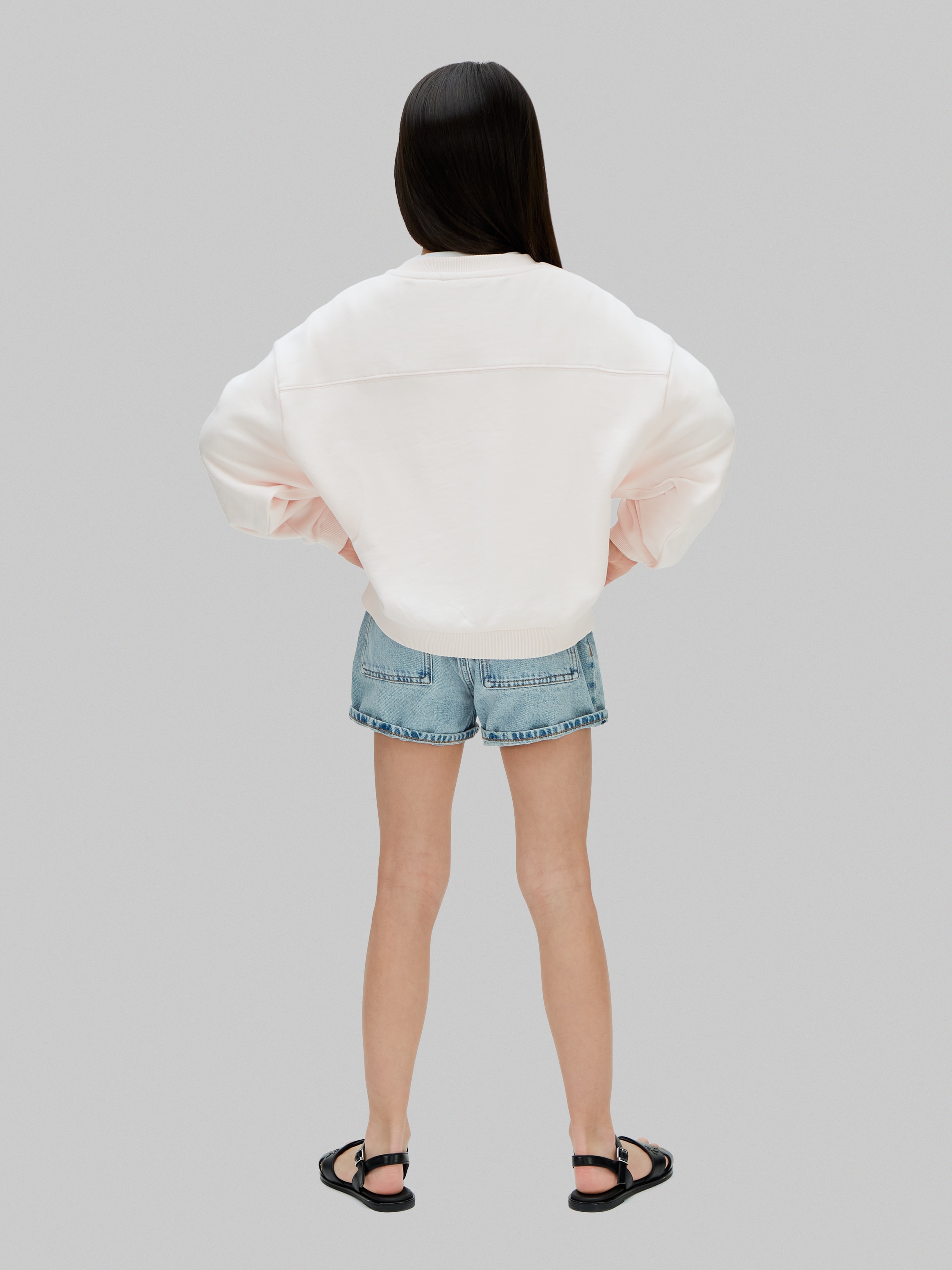 Sweatshirt com Decote Redondo Calvin Klein Rosa-3