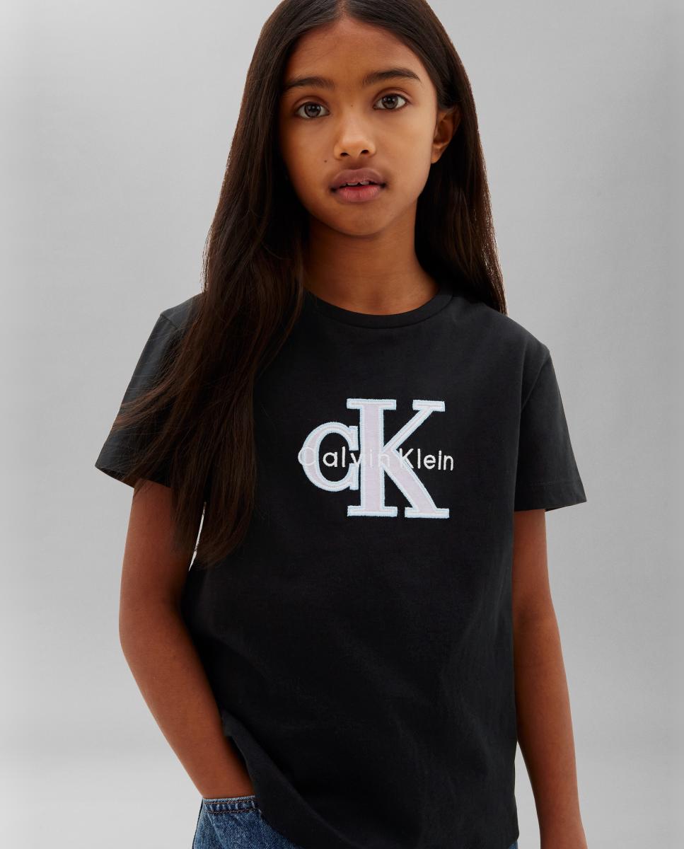 T-shirt com Ilustração Preto-4