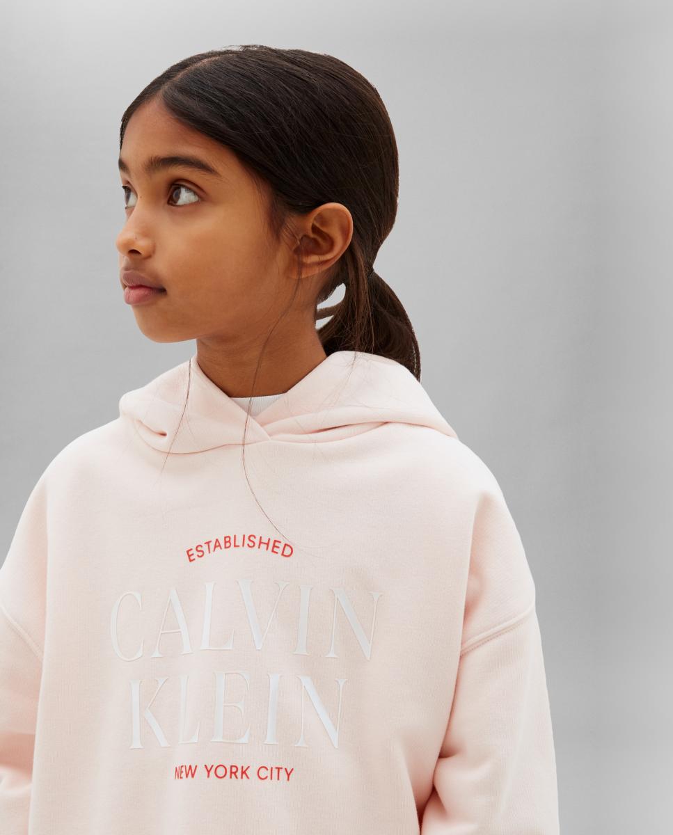 Sweatshirt com Ilustração Calvin Klein Rosa-3
