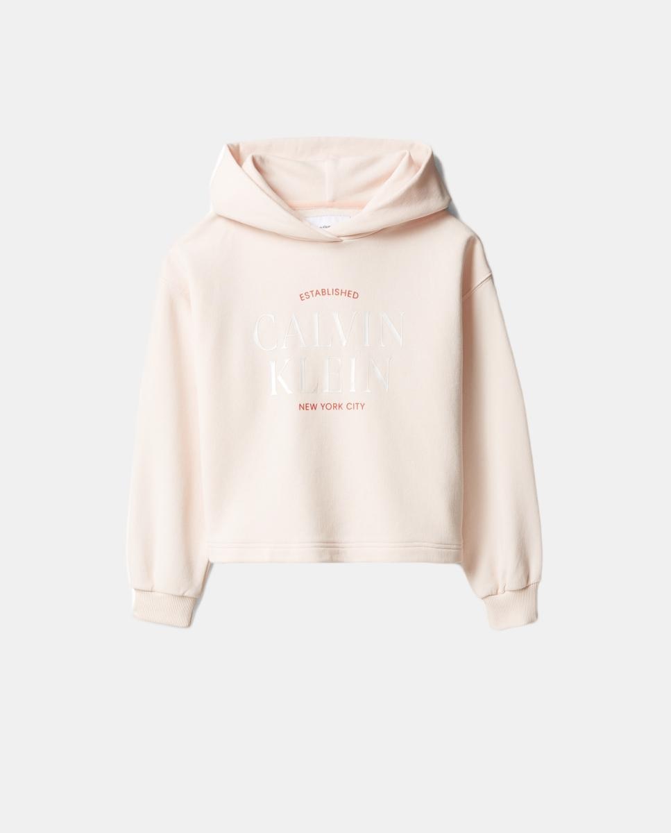 Sweatshirt com Ilustração Calvin Klein Rosa-4