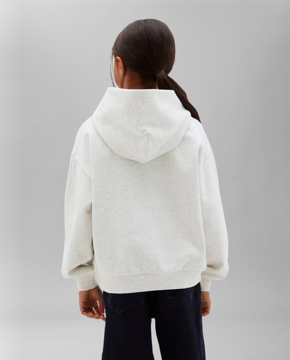 Sweatshirt com Ilustração Calvin Klein Cinzento-2