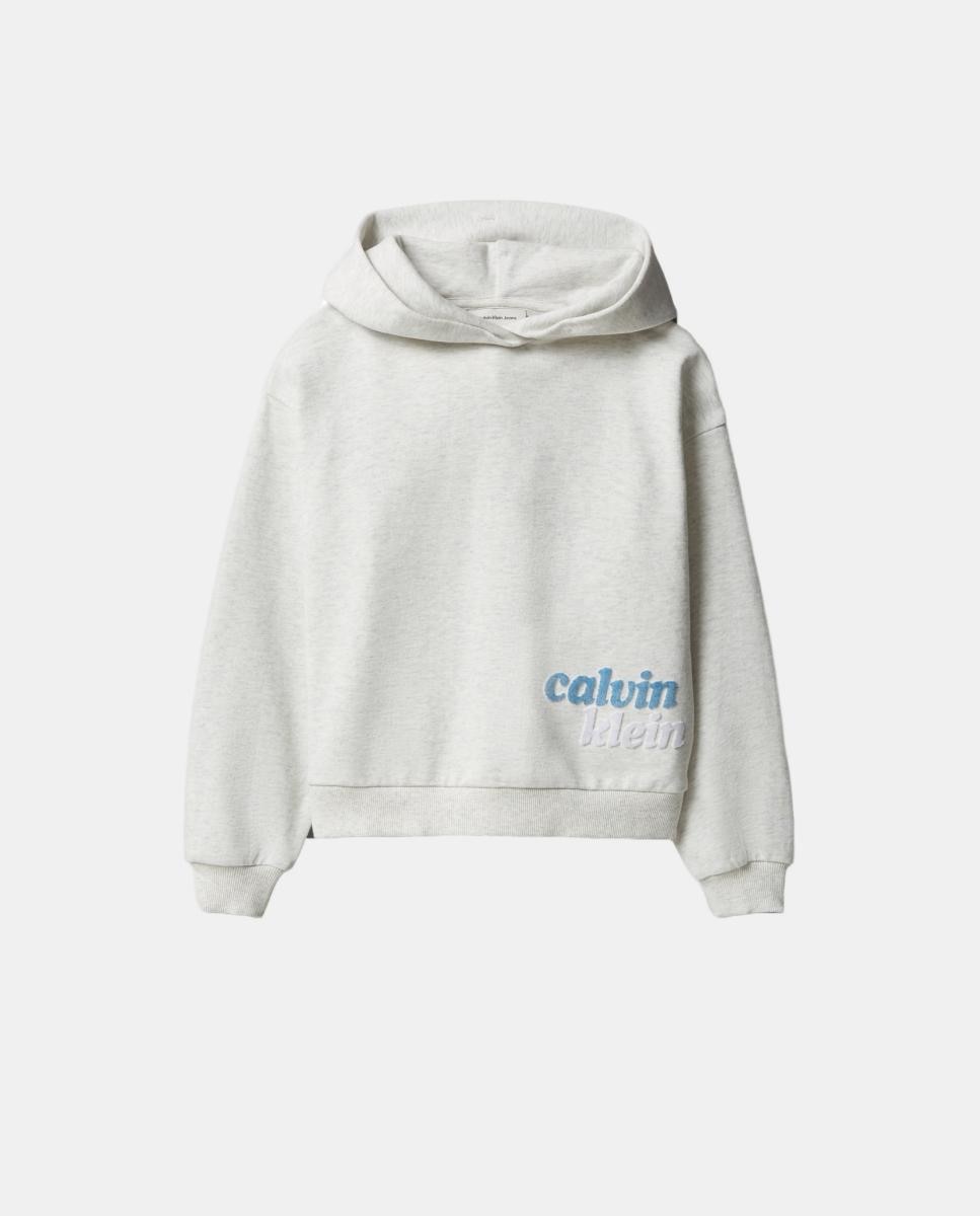Sweatshirt com Ilustração Calvin Klein Cinzento-4