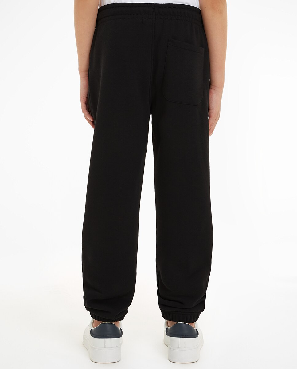 Calças desportivas pretas de menino Calvin Klein Preto-2
