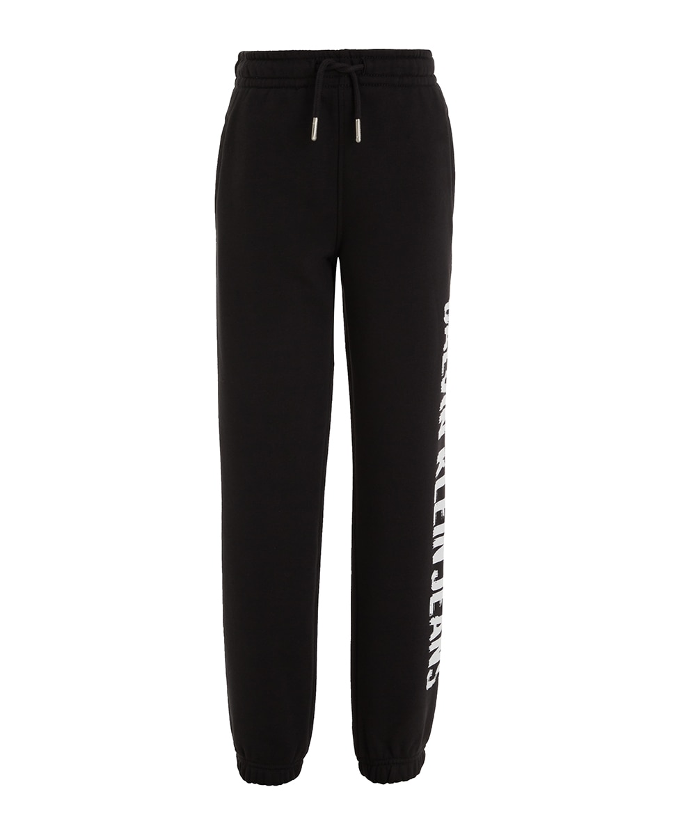 Calças desportivas pretas de menino Calvin Klein Preto-4