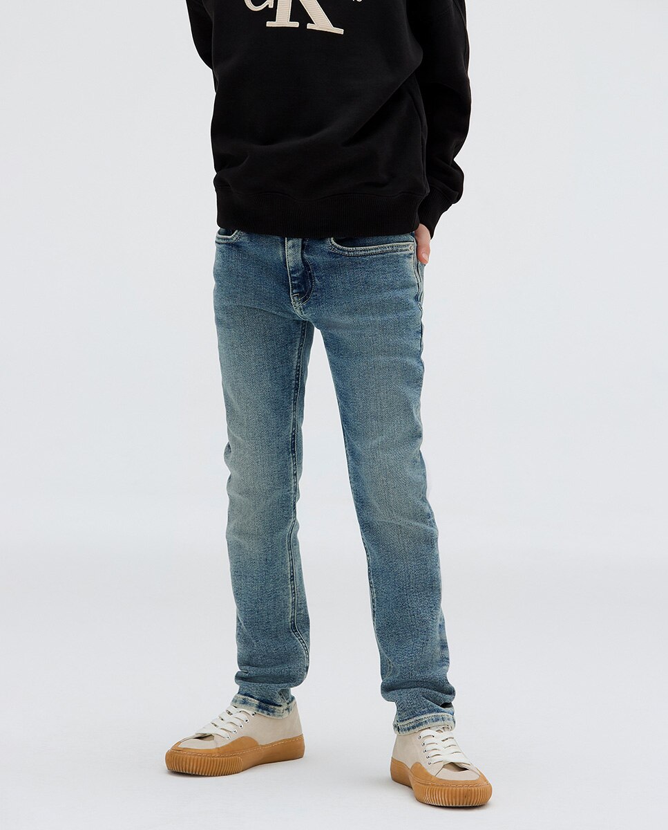 Jeans Slim Fit Azul-4