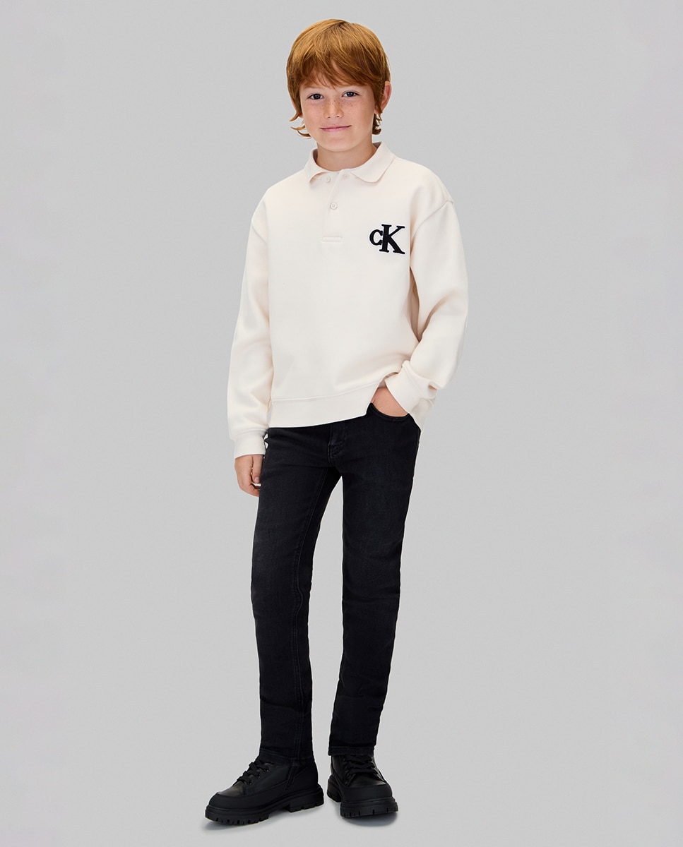 Jeans Slim Fit Calvin Klein Preto-1