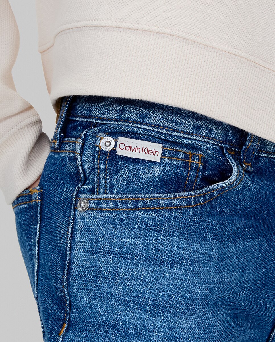 Jeans Skater Fit Calvin Klein Azul-4