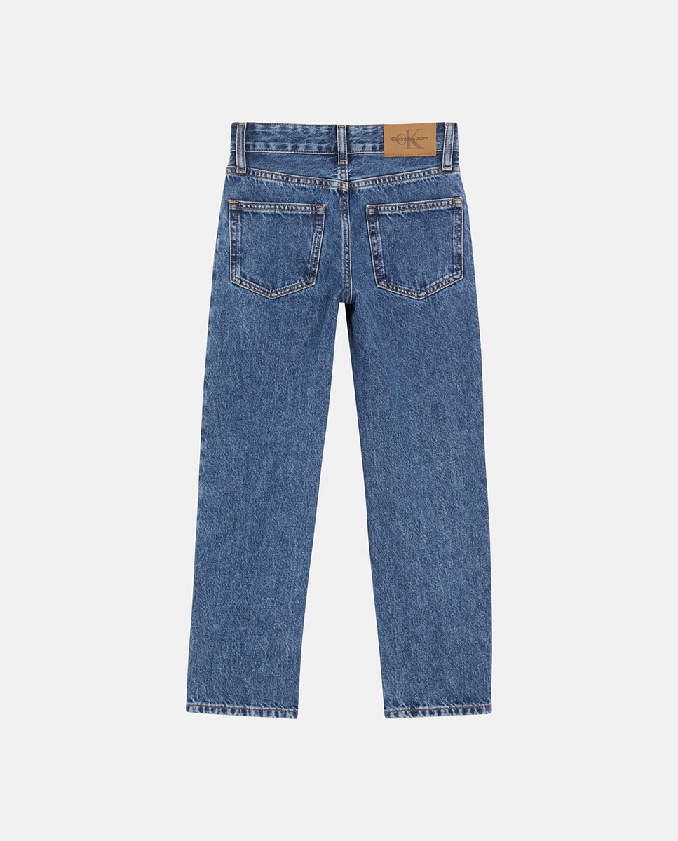Jeans Straight Fit Calvin Klein Azul-2