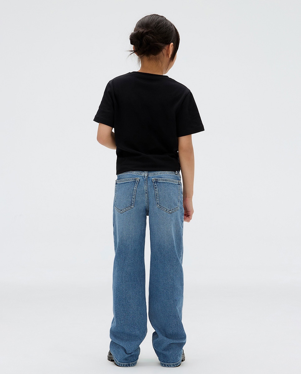 Jeans Wide Leg Azul-4