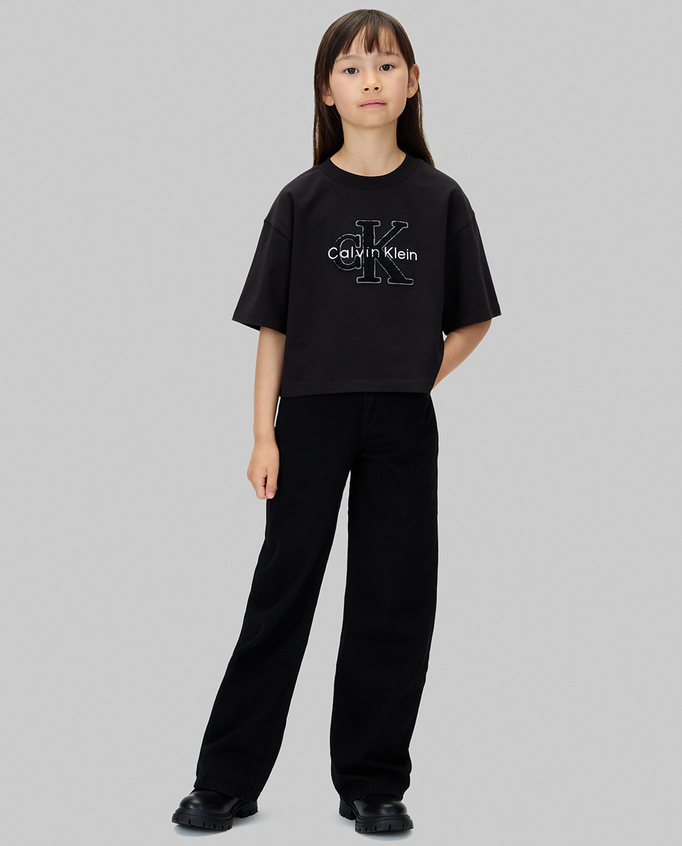 Jeans Wide Leg Preto-1