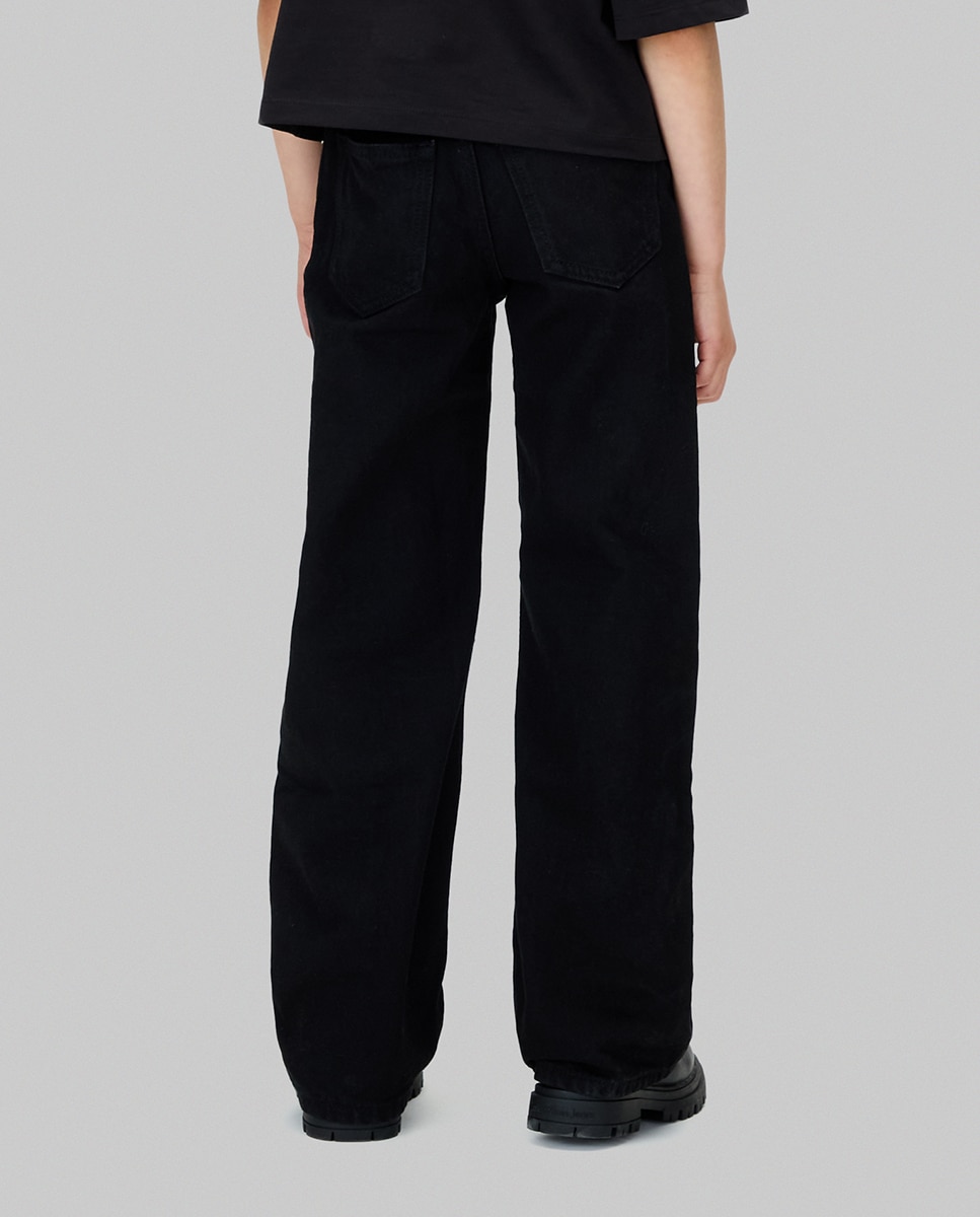 Jeans Wide Leg Preto-3