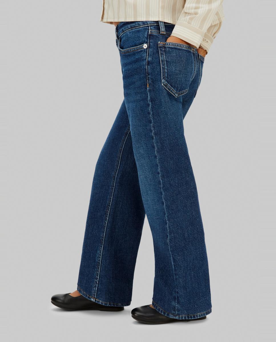 Jeans Wide Leg Azul-3