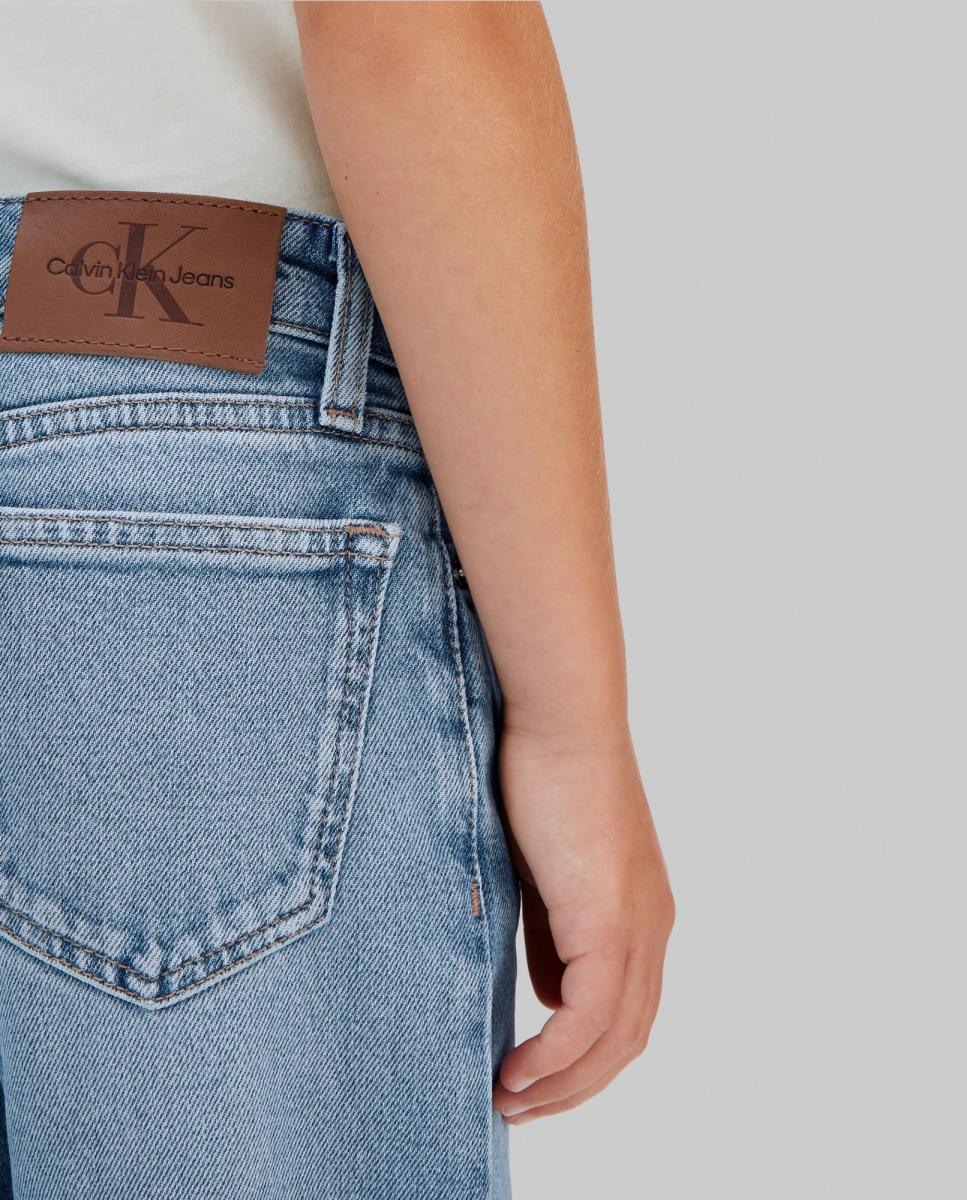 Jeans Wide Leg Calvin Klein Azul-4