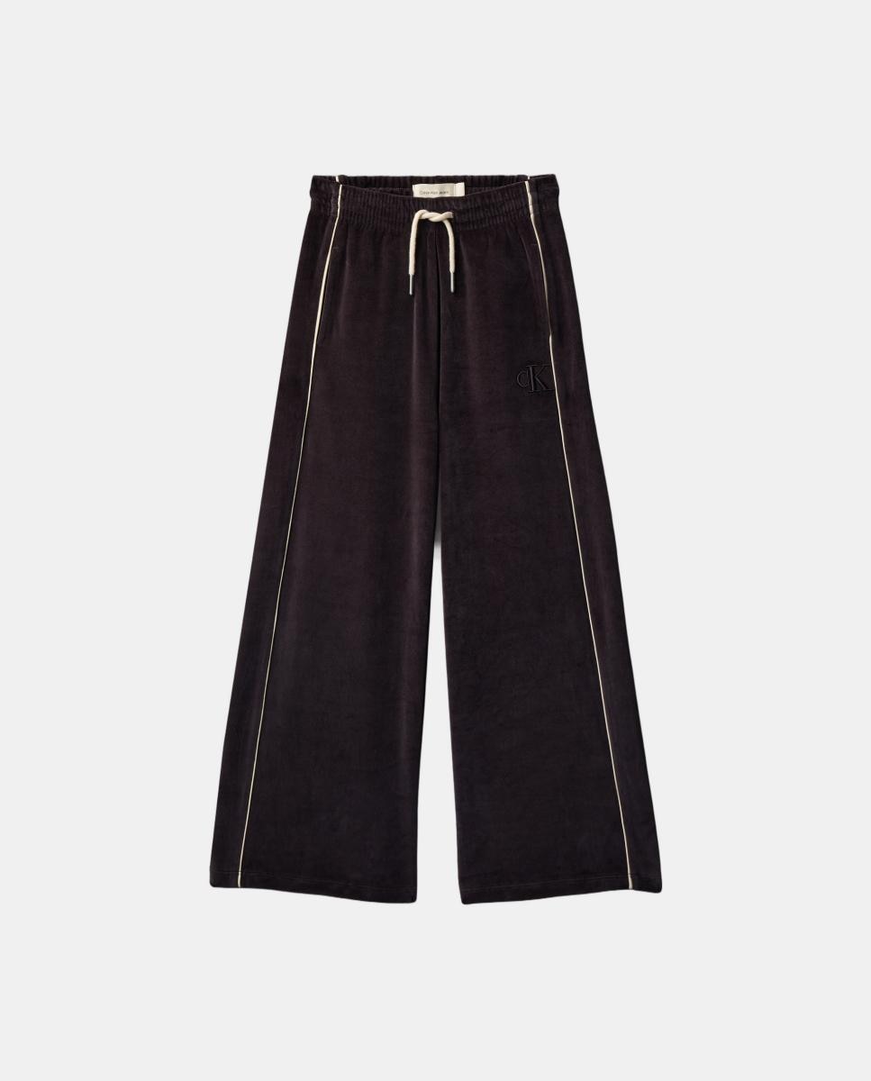 Calças de Fato de Treino em Veludo Calvin Klein Preto-7