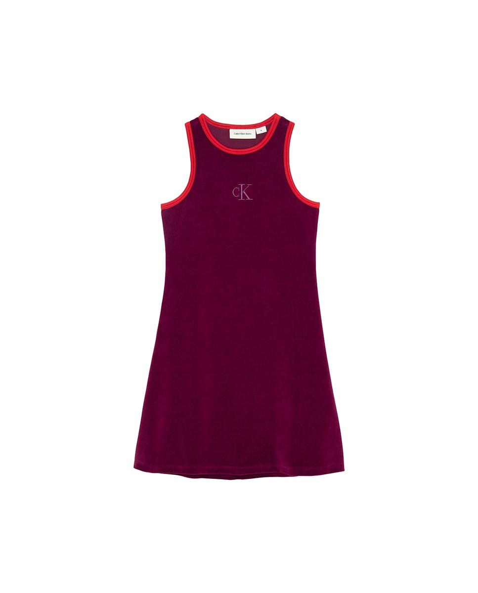 Vestido em Veludo Roxo-1