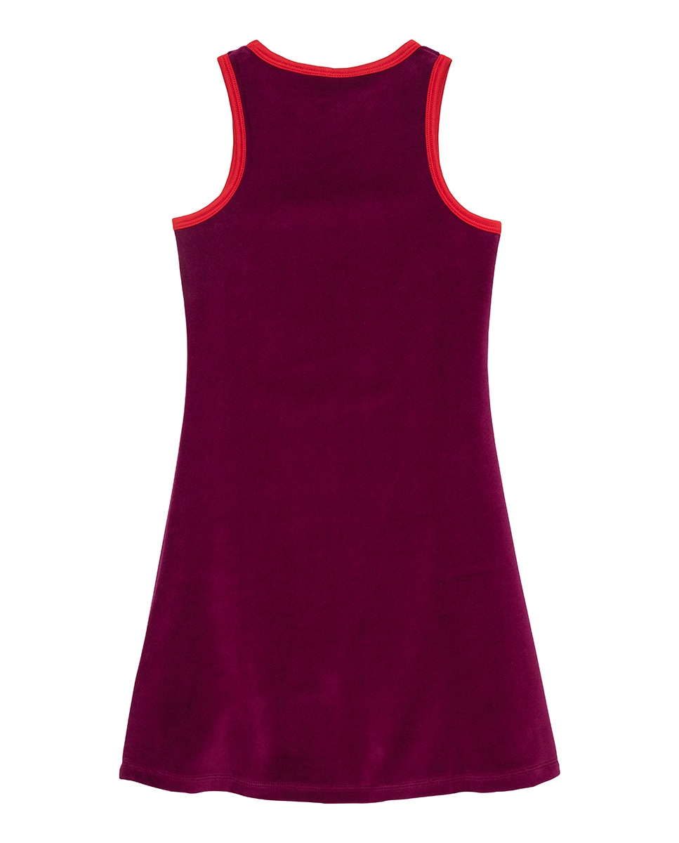 Vestido em Veludo Roxo-2