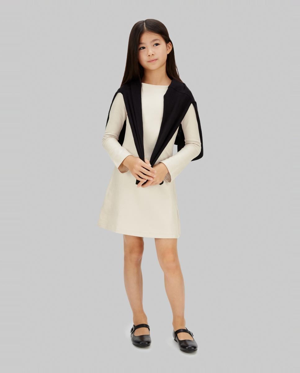 Vestido com Acabamento de Glitter Calvin Klein Rosa-3