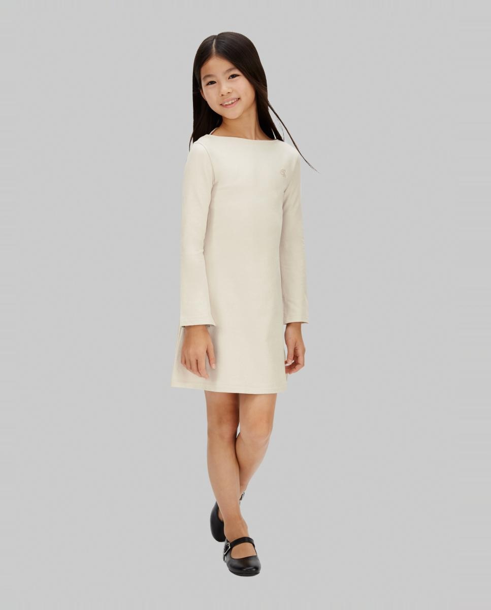 Vestido com Acabamento de Glitter Calvin Klein Rosa-5