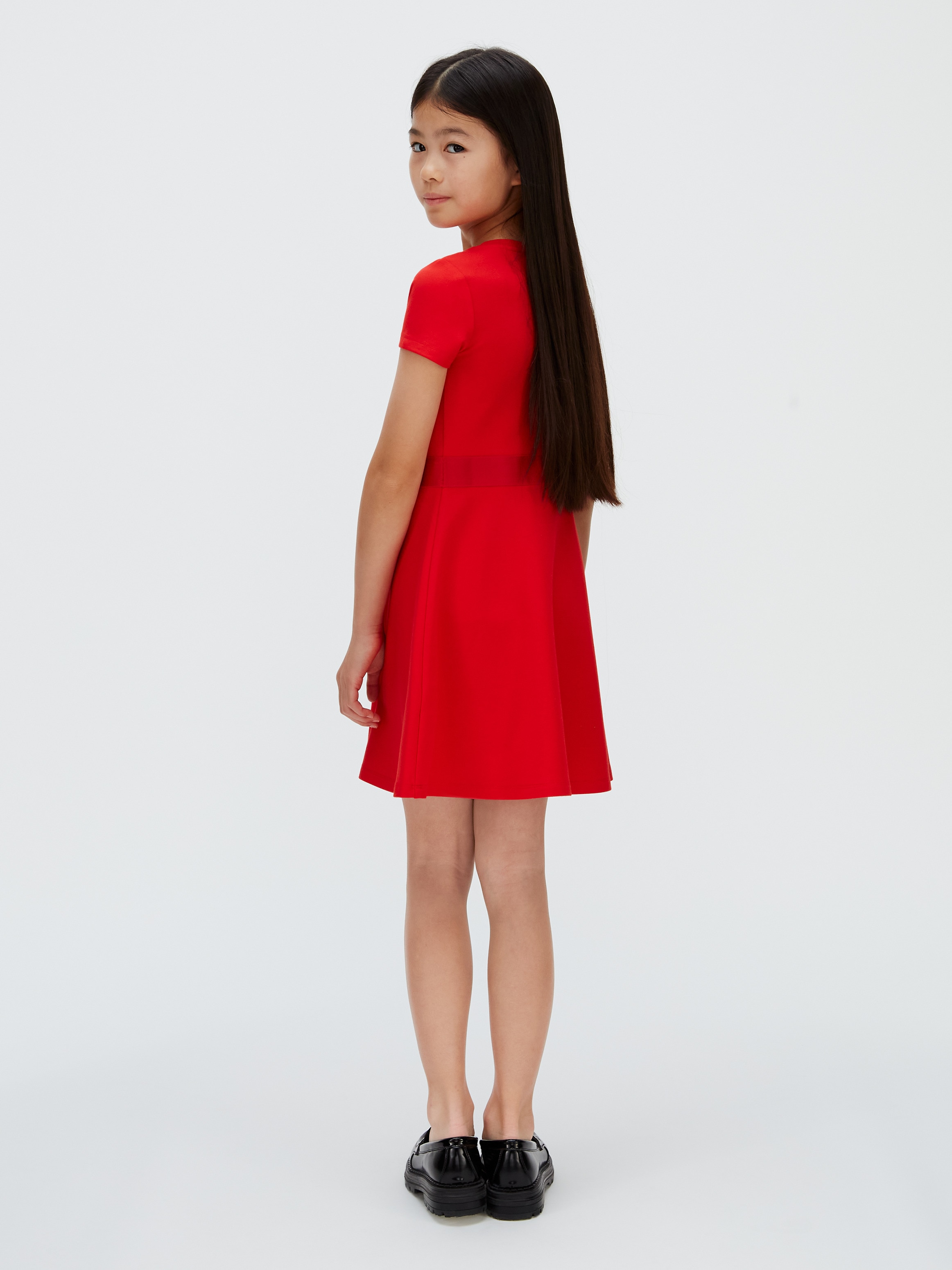Vestido com Ilustração de Glitter Calvin Klein Vermelho-2