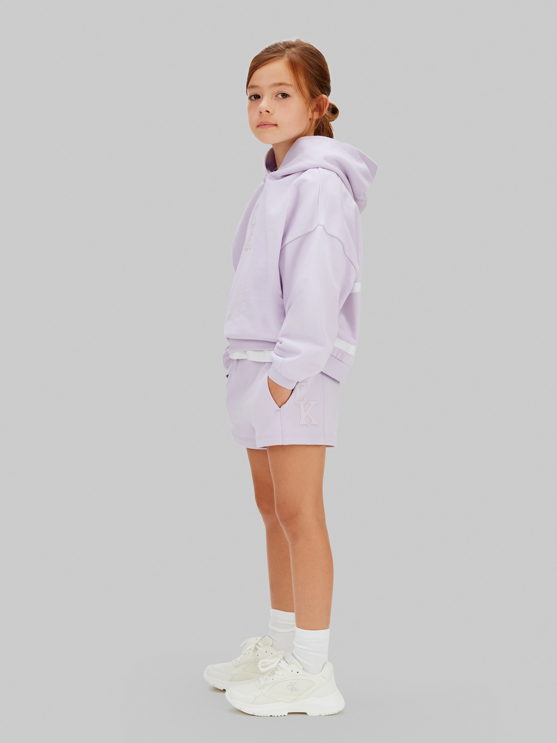 Calções de Felpa Calvin Klein Roxo-4