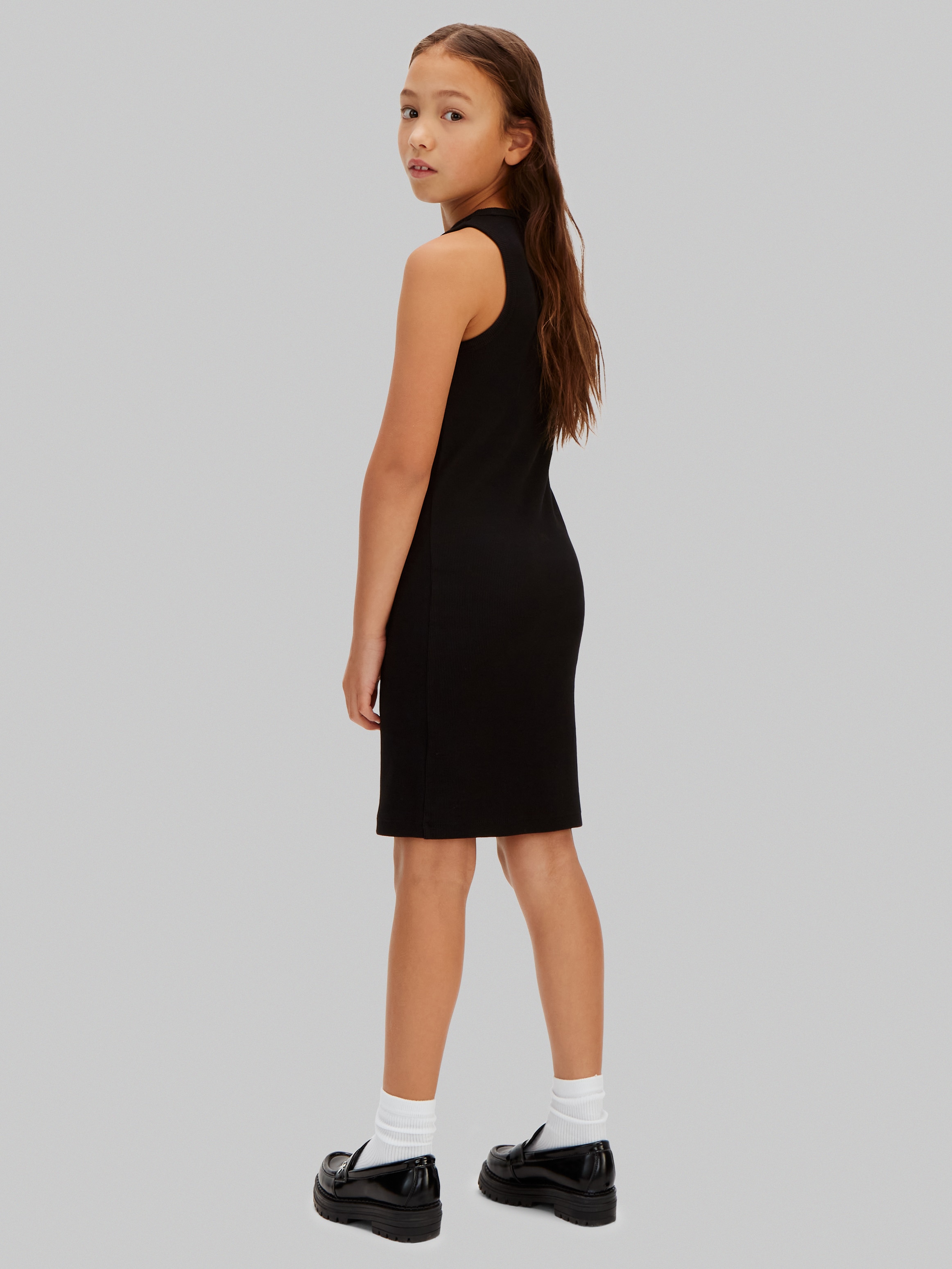 Vestido Canelado sem Mangas Calvin Klein Preto-2