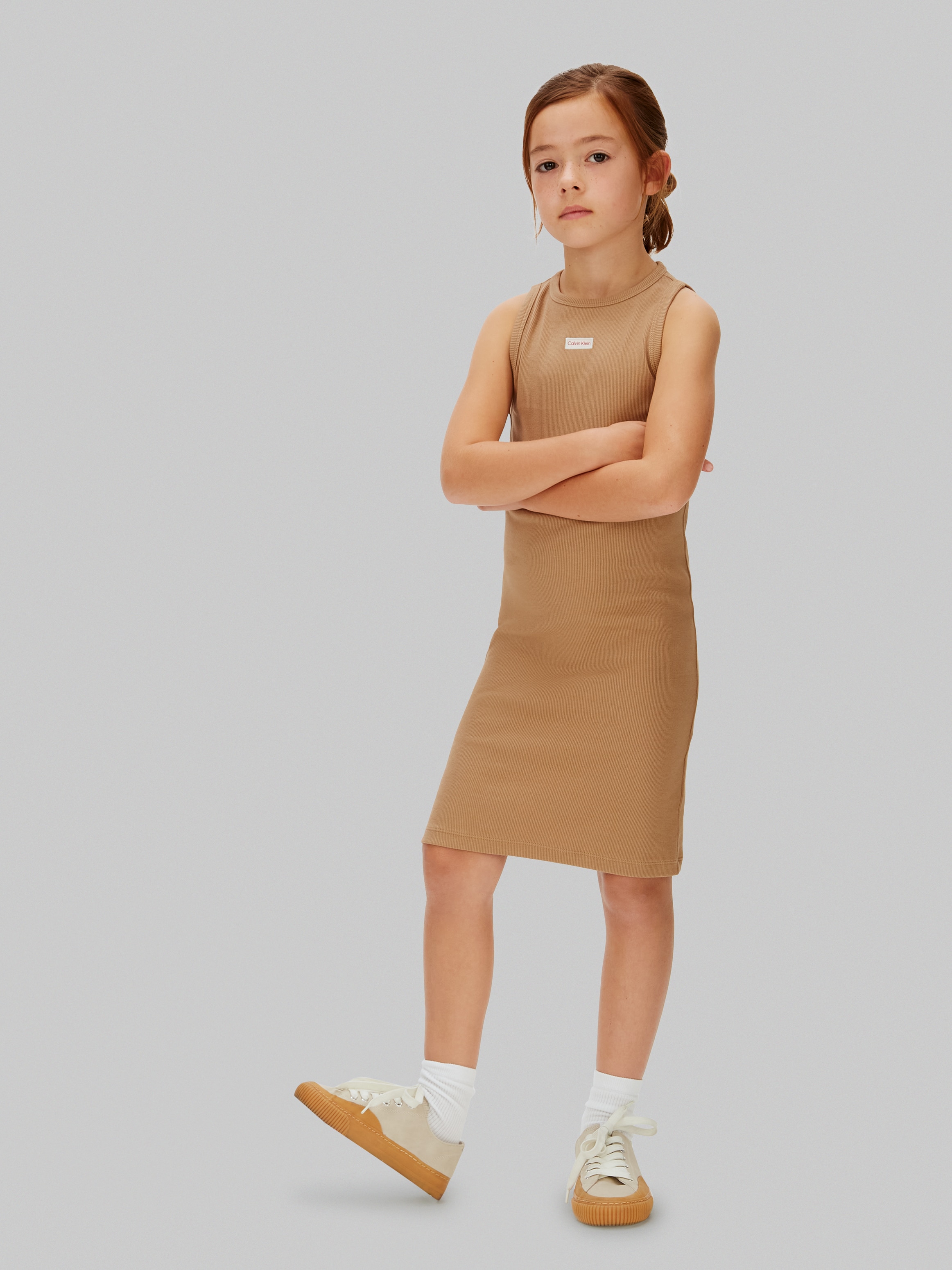 Imagem 0 de Vestido Canelado sem Mangas
