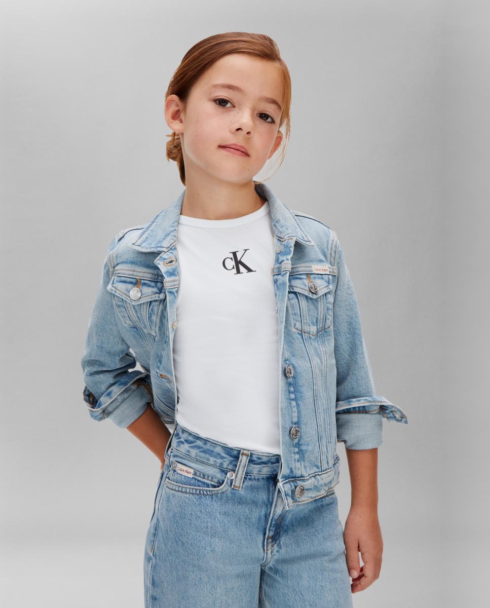 Jeans Wide Leg Fit Calvin Klein Azul-3
