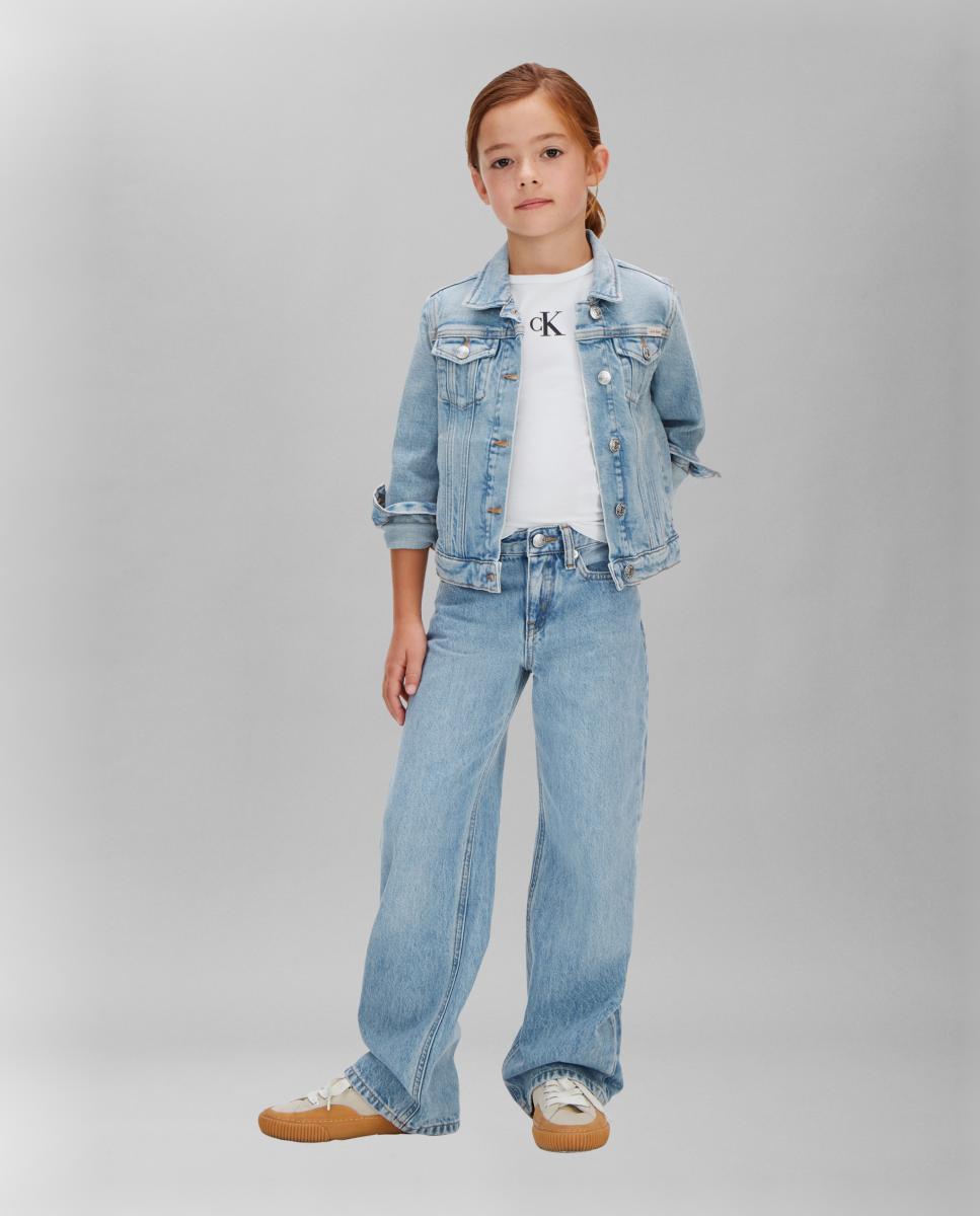 Jeans Wide Leg Fit Calvin Klein Azul-5