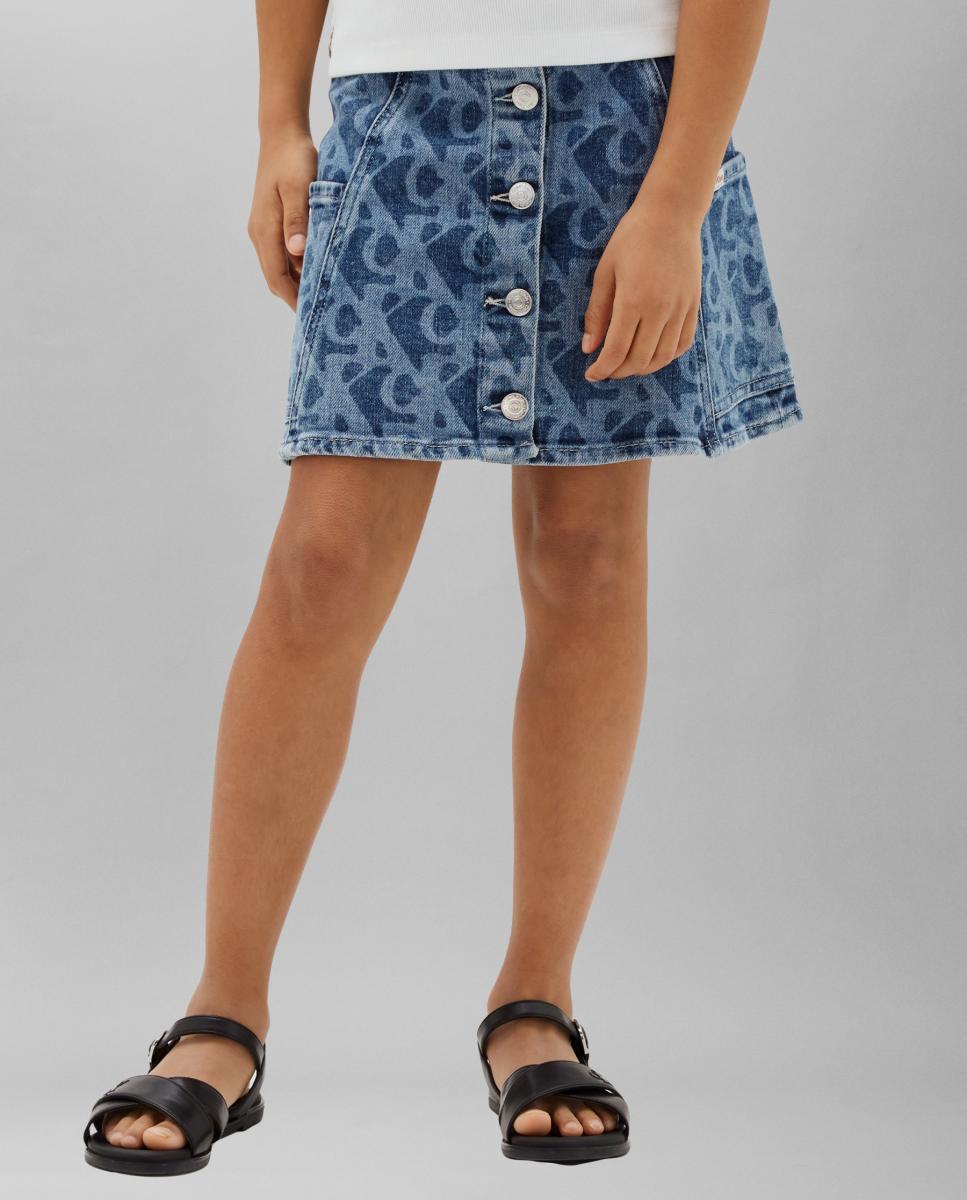 Saia com estampado Calvin Klein Azul-2