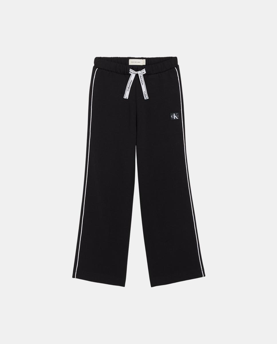 Imagen 0 de Pantalón de chándal de niña recto Negro