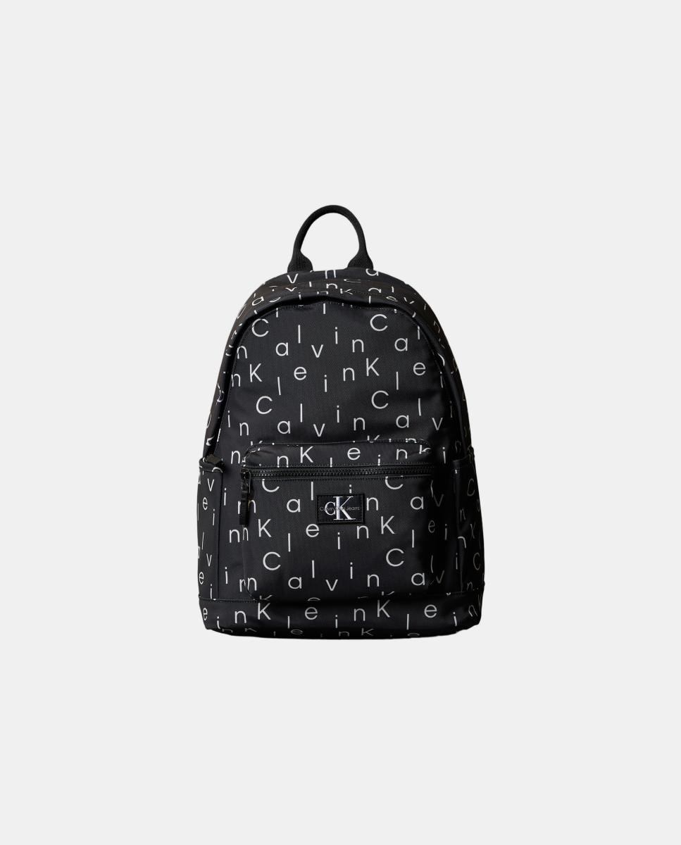 Mochila Unissexo com Logótipo Estampado Preto-1