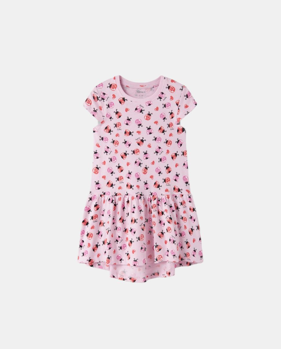 Vestido de manga curta name it Rosa-3