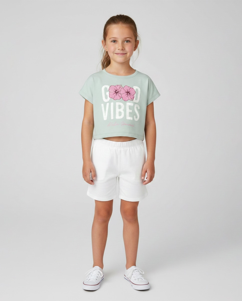 name it - Camiseta crop top de niña.