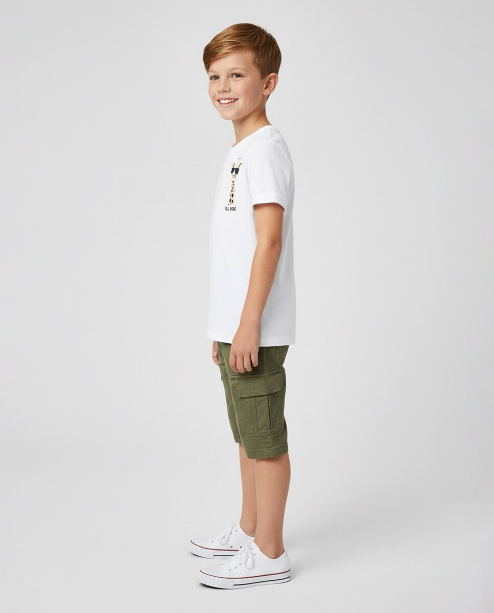 Camiseta de manga corta de niño - name it - Blanco Blanco-2