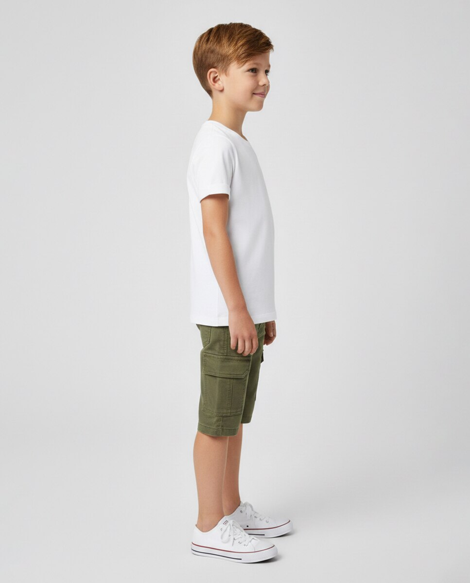 Camiseta de manga corta de niño - name it - Blanco Blanco-3