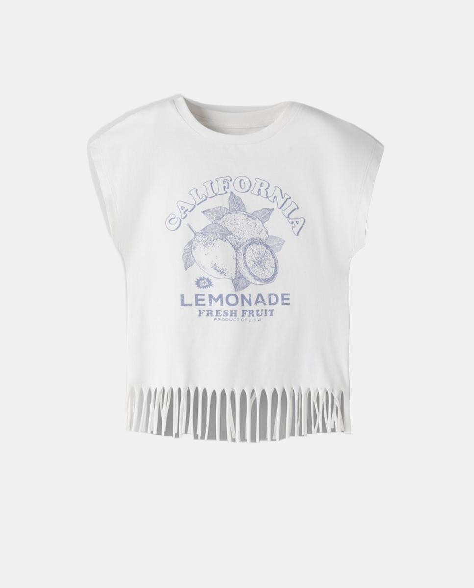 Camiseta de flecos - name it - Blanco Blanco-1