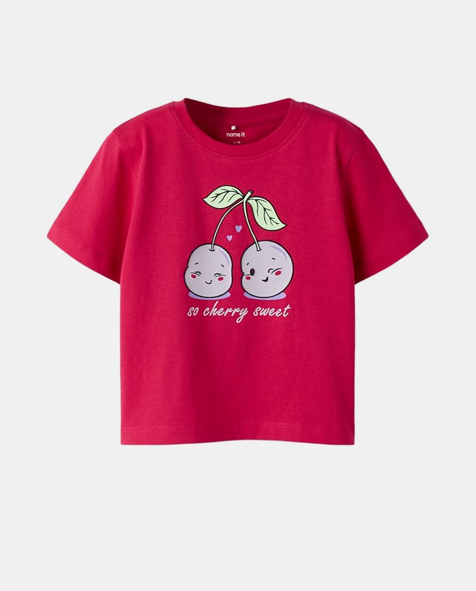 T-shirt de Manga Curta name it Rosa-2