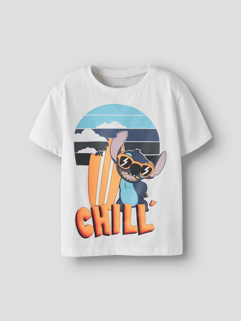 T-shirt Stitch name it Branco-3