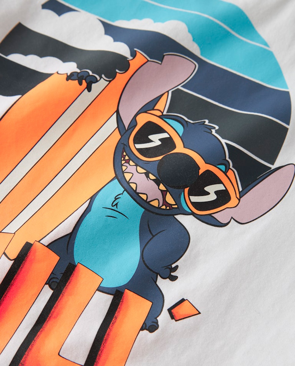 T-shirt Stitch name it Branco-5
