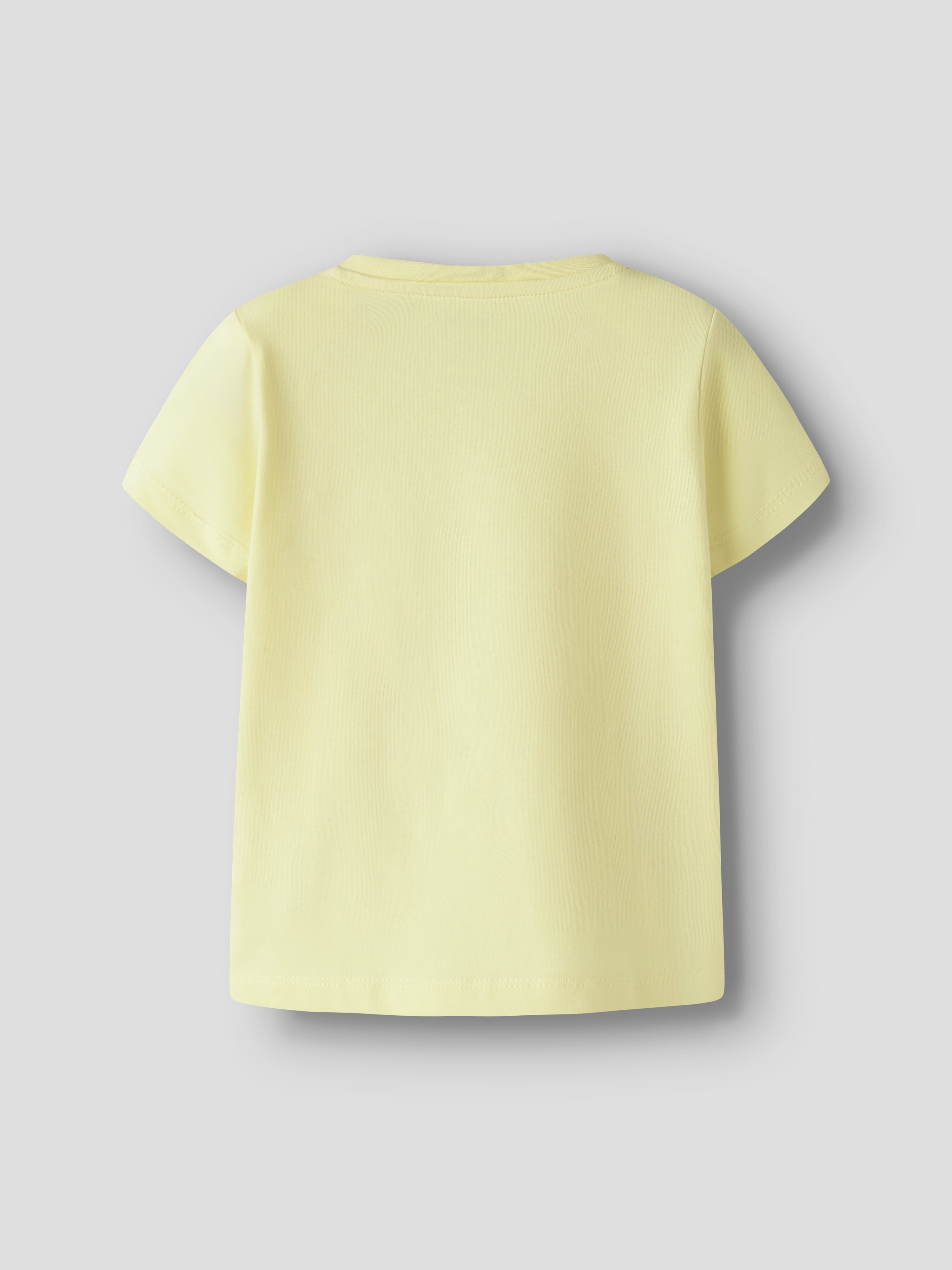 T-shirt de Manga Curta Amarelo-2