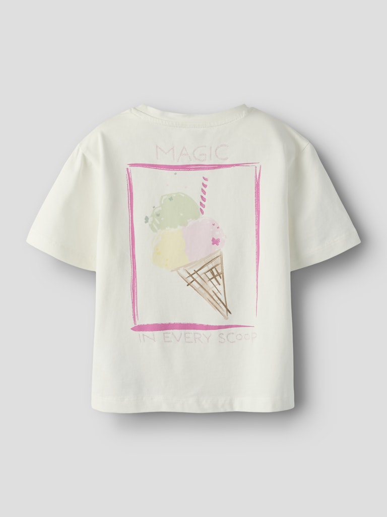 Camiseta de manga corta de niña - name it - Blanco Blanco-2