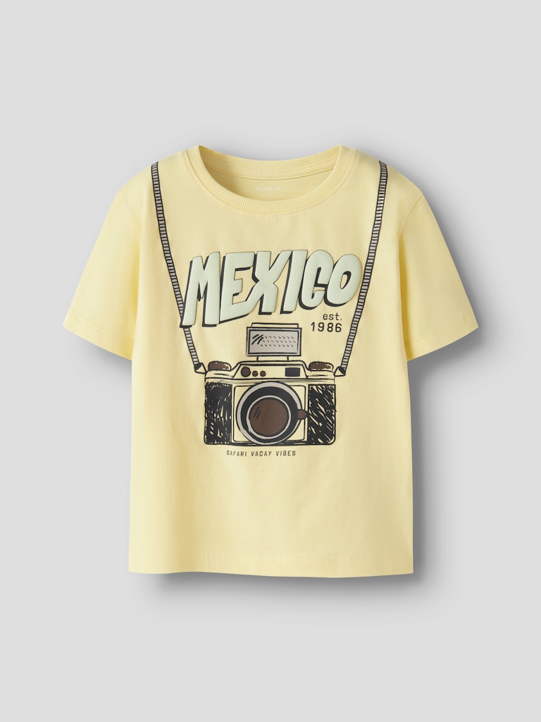 T-shirt de manga curta Creme-3