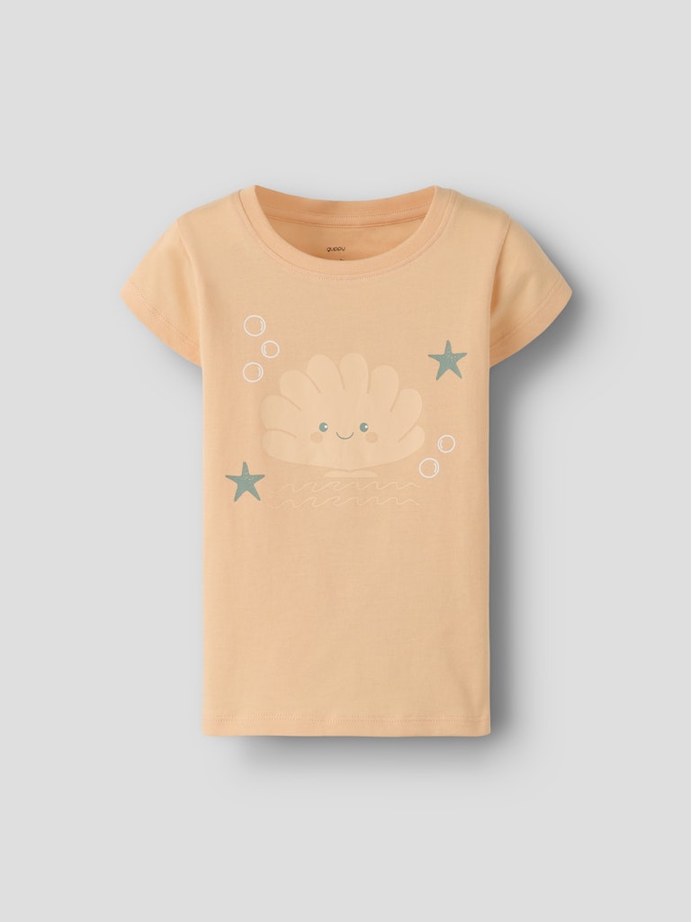 Camiseta de manga corta de niña - name it - Rosa Rosa-2