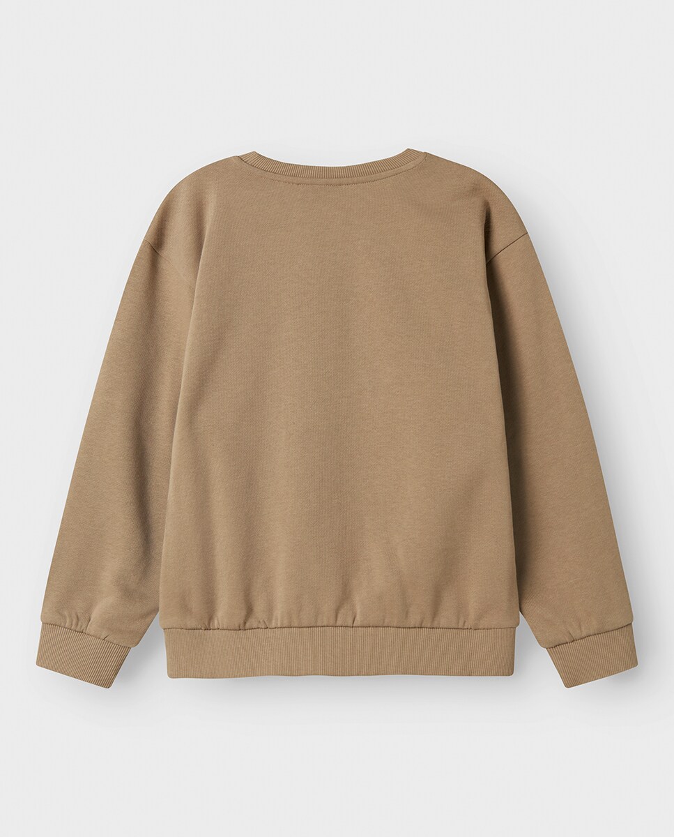 Sweatshirt de Felpa Castanho-2