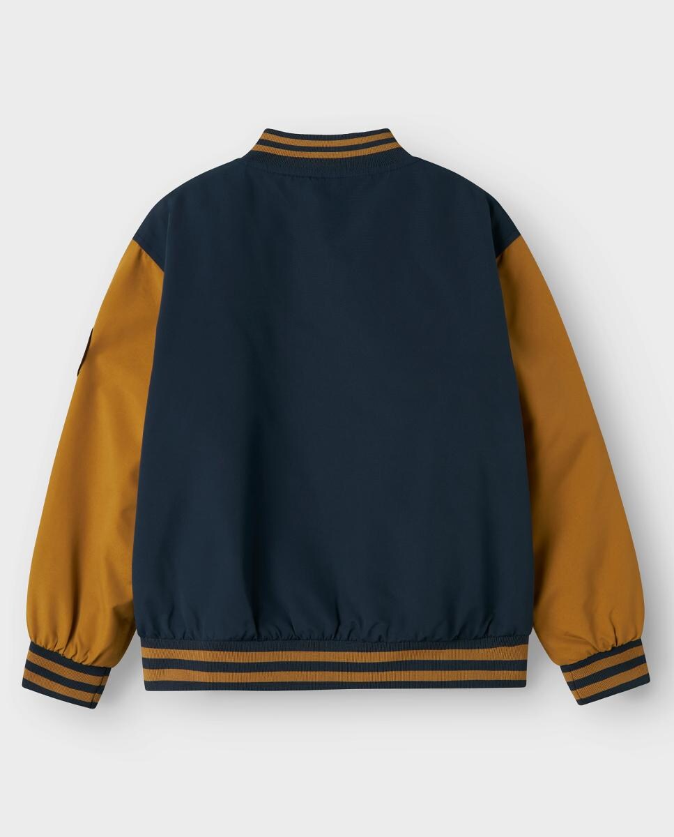 Blusão Bomber Bicolor Azul-marinho-2