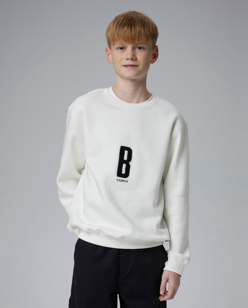 Sweatshirt Minimalista Branco-1