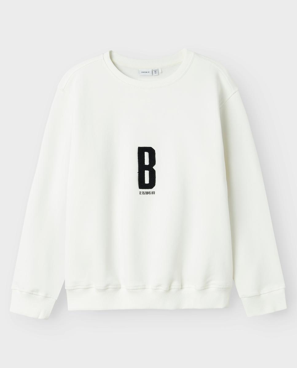 Sweatshirt Minimalista Branco-3