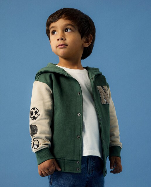 Imagen 0 de Sudadera bicolor con capucha