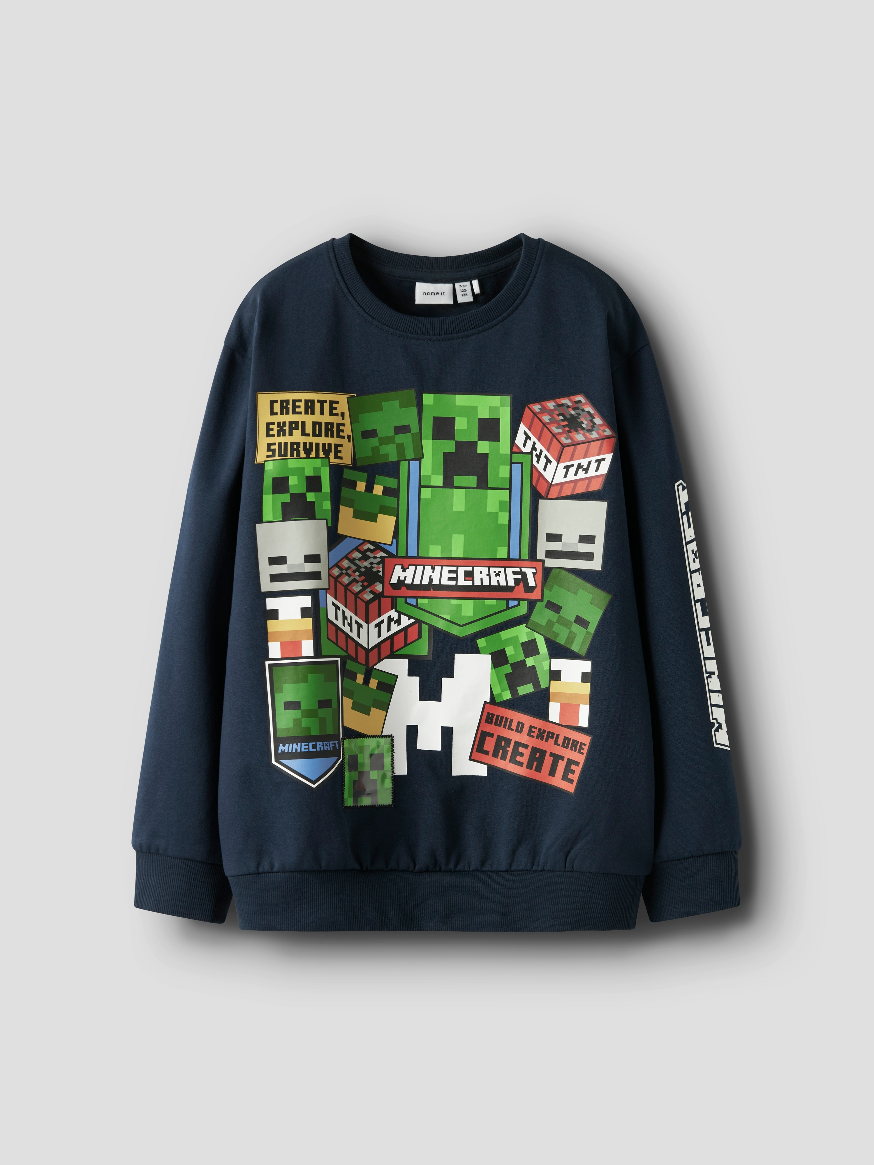 Sweatshirt Minecraft name it Azul-marinho-1